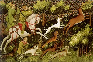 Gaston: Hunter and Hounds on Stag Hunt