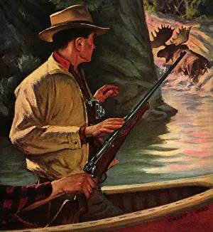 Moose: Hunter Spies Moose