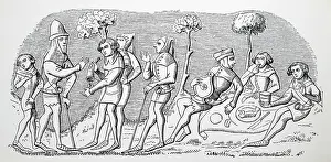 Hunters: Hunters eating