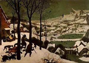 1565: Hunters in the Snow, by Bruegel