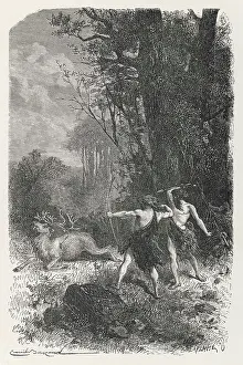Palaeolithic: Hunting deer during the Palaeolithic Era