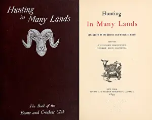 Authored: HUNTING IN MANY LANDS was co-authored By ?