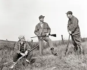 Shotguns: Hunting Safety What Not To Do Three Men Hunters