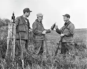 Shotguns: Hunting Safety What Not to Do Three Men Hunters