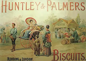 Biscuit: Huntley & Palmer Biscuits - Reading & London - Advertisement
