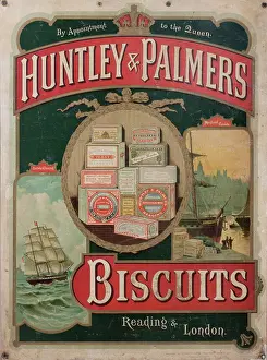 Showcard: Huntley & Palmers Biscuits