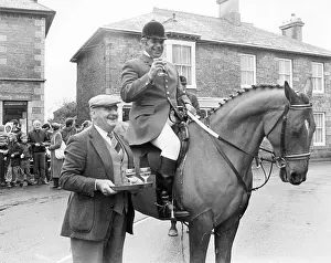 Publican: Huntsman enjoys a stirrup cup