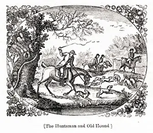 1779: The Huntsman and the Old Hound, by Thomas Bewick