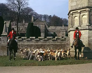 Bodmin: Huntsmen and foxhounds, Bodmin, Cornwall
