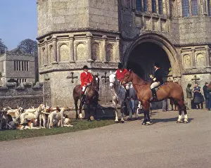Bodmin: Huntsmen and foxhounds, Bodmin, Cornwall