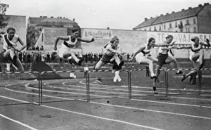 Hurdler: The hurdler Whitehead (Leeds University)