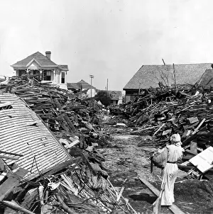 Galveston: Hurricane Damage, Galveston, 1900