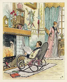 Realisation: HUSBAND HOGS FIRE C1875