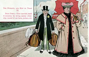 Hatbox: The Husband and how to train it - carrying her bags