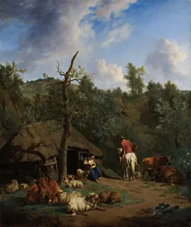 Browns: The Hut, by Adriaen van de Velde
