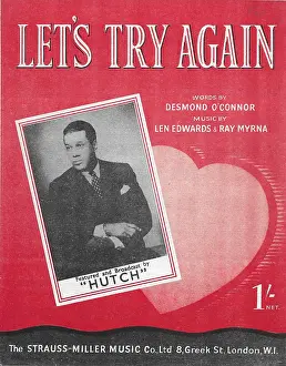 The Stephen Bourne Collection: Hutch music sheet for Let's Try Again