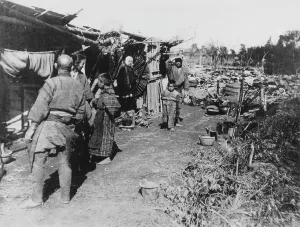 Ins. Of Civil Engineers: Huts constructed following Earthquake in Japan