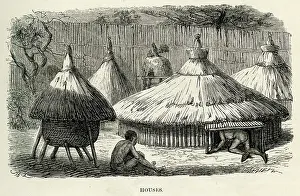 Stilts: Huts of Ovambo people
