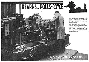 Kearns: H.W.Kearns. Broadheath. Manchester. Machine Tools