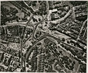 Hyde Park Corner, London, during redevelopment