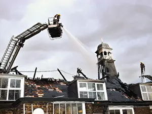 Hydraulic platform in operation, Bermondsey
