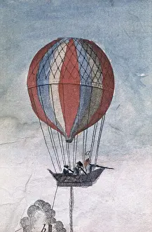Globes: Hydrogen balloon for a military use, designed