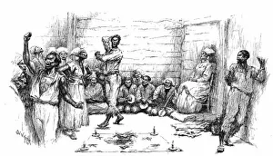 Induced: Hypnotic trance induced during Voodoo dance rites: