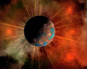Cosmic: A hypothetical alien world with oceans