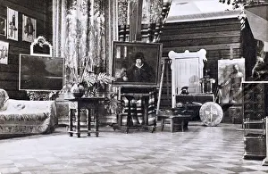 Drapes: I. E. Repin's Studio, Penaty Memorial Estate, Repino