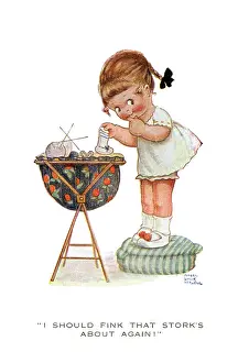 Mabel: I should fink that Stork's about again!
