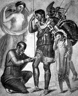 Ascanius: Iapyx Removing Arrowhead from Leg of Aeneas