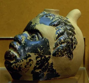 Countenance: Iberian askos. Head