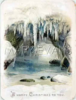 Stalactites: ICE CAVE CHRISTMAS CARD