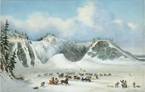 Sleighs: The Ice Cones at the falls of Montmorencey