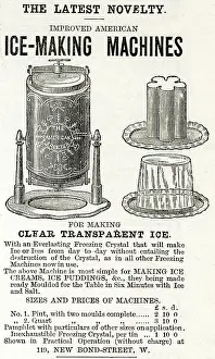 Ices: Ice-making machine 1883