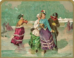 Victorian Style: Ice Skating 1870