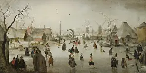 Avercamp: Ice-skating in a Village