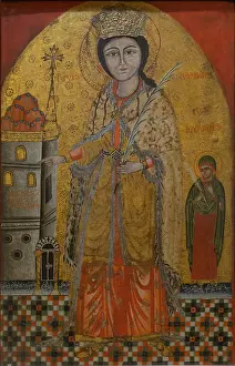 Edessa: Icon, Orthodox Church of St Barbara, Coptic Cairo, Egypt