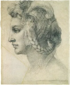 Elaborately: Ideal Head of a Woman, by Michelangelo