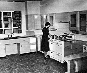 Moffat: Ideal Home kitchen 1951