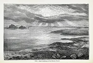 Ideal landscape of the Silurian Period