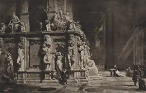 Idealised: Ideal reconstruction of tomb of Pope Julius II