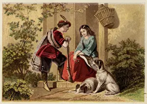 Idealised: Idealised Victorian love scene