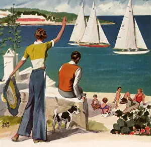 Clutching: Idyllic Beach Scene