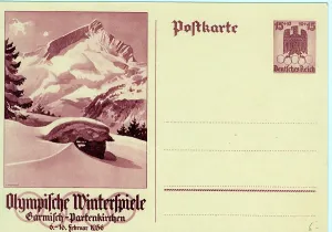 Germanys: Idyllic mountain and snow scene for Winter Olymics