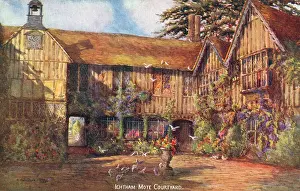 Moated: Ightham Mote, Kent - The Courtyard