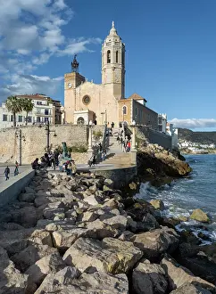 Dorada: Iglesia de San Bartomeu i Santa Tecla, Sitges, Catalonia