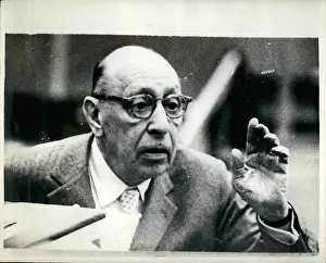 Stravinsky: Igor Stravinsky rehearses BBC Symphony Orchestra