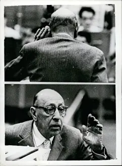 Stravinsky: Igor Stravinsky rehearses BBC Symphony Orchestra