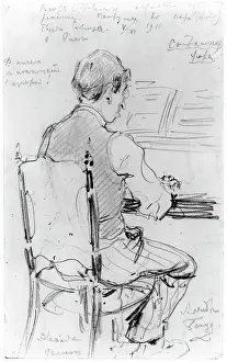 Strawinsky: Igor Stravinsky, sketch by Benois